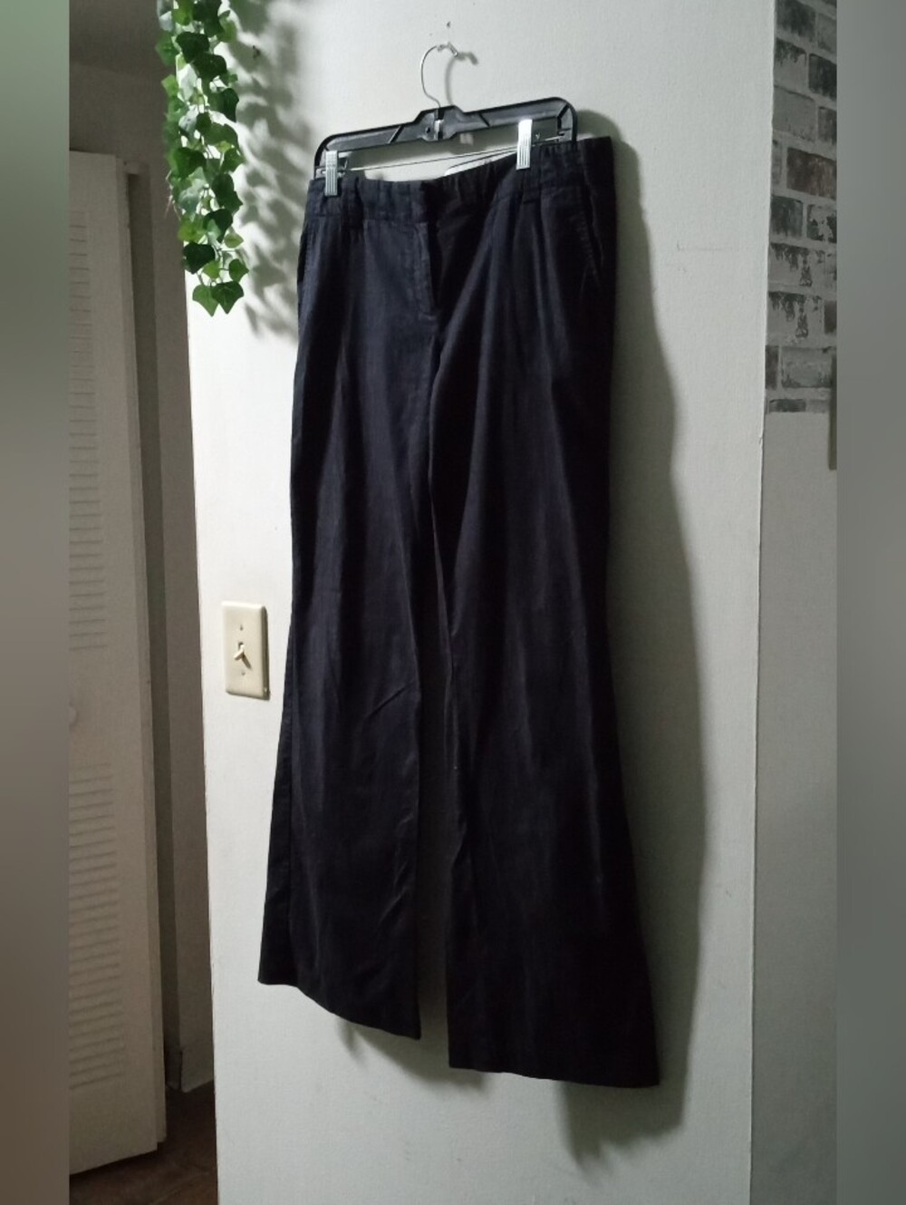 LOFT Navy Wide-Leg Dress Pants Size 8